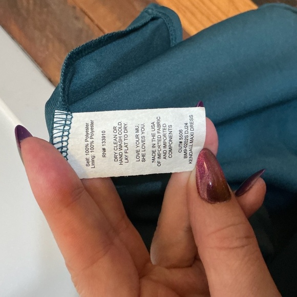 Show Me Your Mumu Kendra Maxi Dress in Emerald Green Size Small NWT - Picture 10 of 11